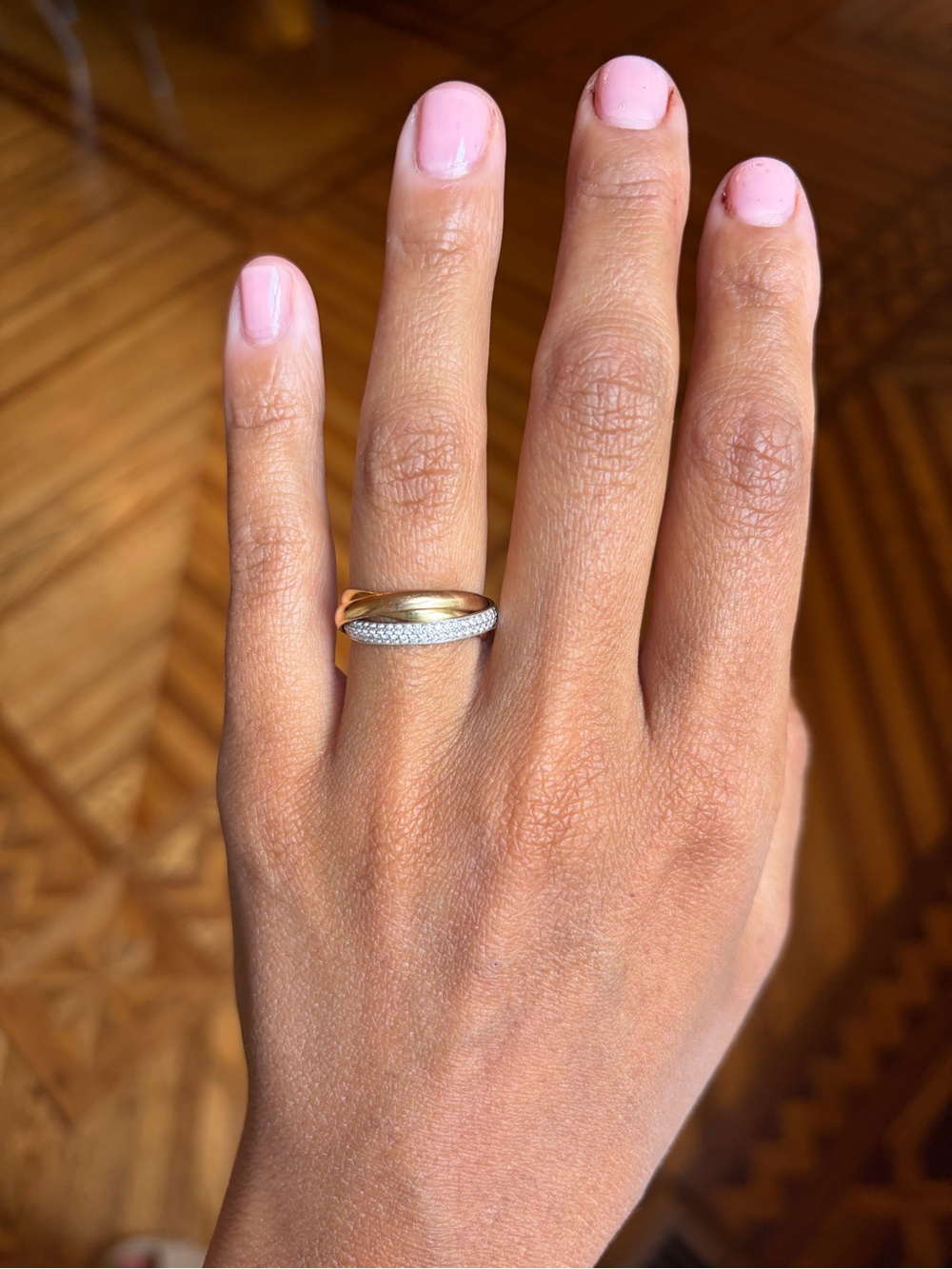 Cartier 3 golds trinity ring
